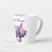 Tasse Latte Traitements magiques avec Bats mignons (Angle droit)