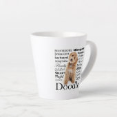Tasse Latte Traits de chiens (Angle droit)