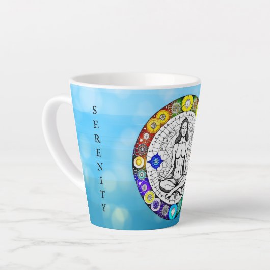 Tasse Latte Tranquillité et sérénité Médicaments pacifiques (Angle gauche)