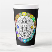 Tasse Latte Tranquillité et sérénité Méditation pacifique (Devant)