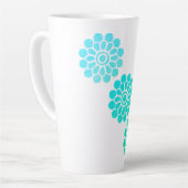 Tasse Latte Tranquillité turquoise (Angle gauche)