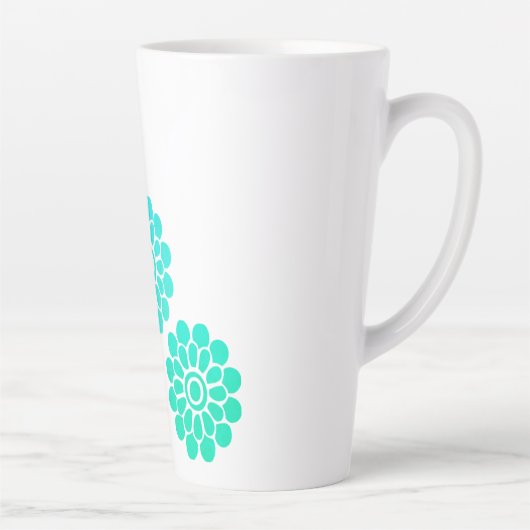 Tasse Latte Tranquillité turquoise (Droite)