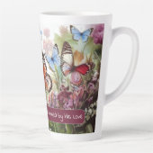 Tasse Latte Transformé par son amour et ses papillons (Droite)
