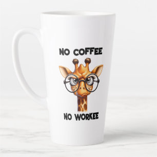 Tasse Latte travail amusant amateurs de girafes