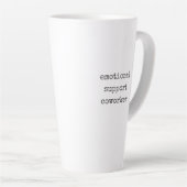 Tasse Latte Travail Bestie Cadeau Funny Emotion Support Cowork (Angle droit)