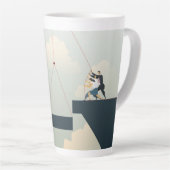 Tasse Latte Travail d'équipe d'entreprise (Angle droit)