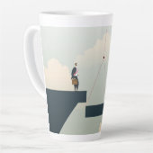 Tasse Latte Travail d'équipe d'entreprise (Angle gauche)