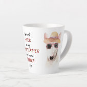 Tasse Latte Travailler dur pour My Bull Terrier (Angle droit)