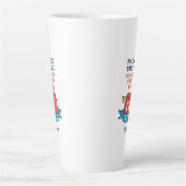 Tasse Latte Travailleur postal à la retraite Cadeau personnali (Devant)