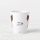Tasse Latte tremper la bouleS ! ! ! Fraise et chocolat (Devant)