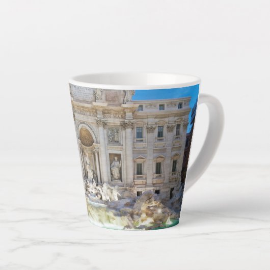 Tasse Latte Trevi fountain (Angle droit)