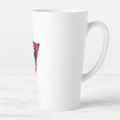 Tasse Latte Triangle rouge inversé keffiyeh (Droite)