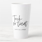 Tasse Latte Trick and treat | Happy Halloween (Devant)