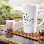 Tasse Latte Trick and treat | Happy Halloween<br><div class="desc">Trick and treat | Happy Halloween</div>