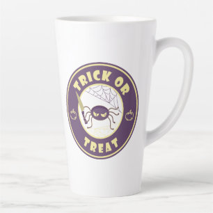Tasse Latte Trick ou traiter l'araignée halloween style Starbu