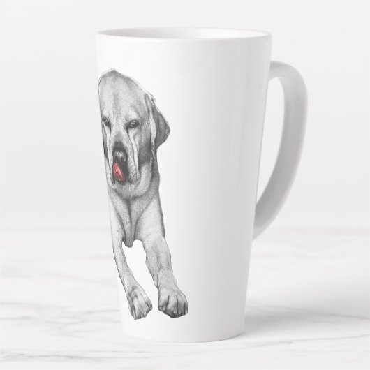 Tasse Latte Trickster d'automne avec un clic (Angle droit)