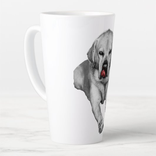 Tasse Latte Trickster d'automne avec un clic (Angle gauche)