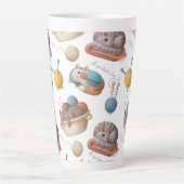 Tasse Latte Tricot Amoureux des chats  (Devant)
