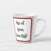 Tasse Latte Tricot humoristique (Droite)