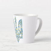 Tasse Latte trident de l'emblème national ukrainien tryzub eth (Angle droit)