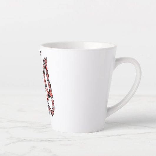 Tasse Latte Trident de l'emblème national ukrainien tryzub sty (Droite)