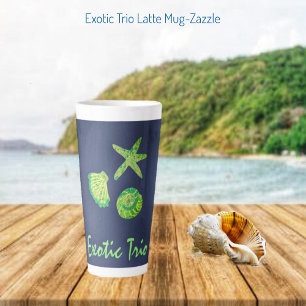 Tasse Latte Trio exotique