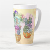 Tasse Latte Trio Succulent sur la tétine jaune (Angle droit)