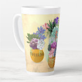 Tasse Latte Trio Succulent sur la tétine jaune  (Angle gauche)