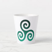 Tasse Latte Triskele vert (Devant)