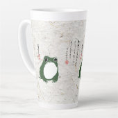 Tasse Latte Triste grenouille japonaise crapaud du XIXe siècle (Angle gauche)
