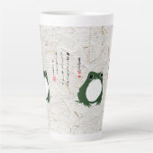 Tasse Latte Triste grenouille japonaise crapaud du XIXe siècle (Devant)