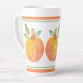 Tasse Latte Trois Citrouilles aquarelle 2 (Angle gauche)