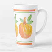 Tasse Latte Trois Citrouilles aquarelle 2 (Droite)