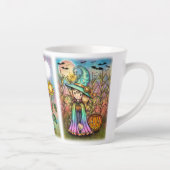 Tasse Latte Trois mignonnes sorcières d'Halloween de Molly Har (Droite)