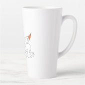 Tasse Latte Trois oiseaux sur le fil (Droite)