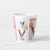 Tasse Latte Trois photos de collection | Cadeau Valentines de  (Devant)
