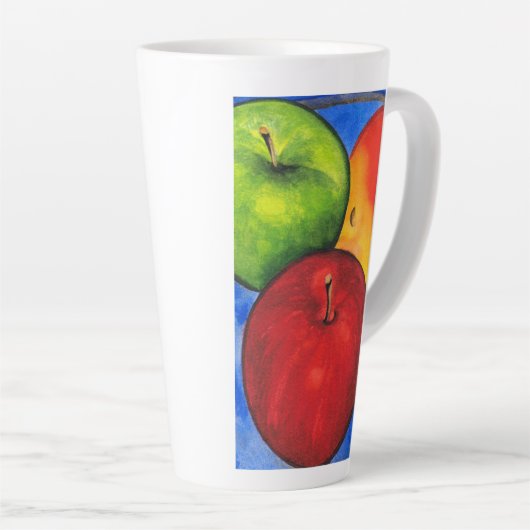 Tasse Latte Trois pommes (Angle droit)