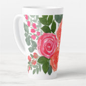 TASSE LATTE TROIS ROSES (Angle gauche)