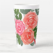 TASSE LATTE TROIS ROSES (Devant)