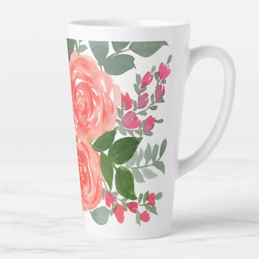 TASSE LATTE TROIS ROSES (Droite)