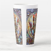 Tasse Latte Troisième œil mystique paume (Devant)