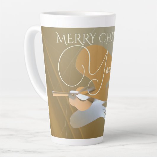 Tasse Latte Trompettes anges (Angle gauche)