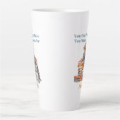 Tasse Latte Trop de livres ou de Huskies (Devant)