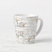 Tasse Latte Tropical Ocean Beach Starfish Mariage (Angle droit)