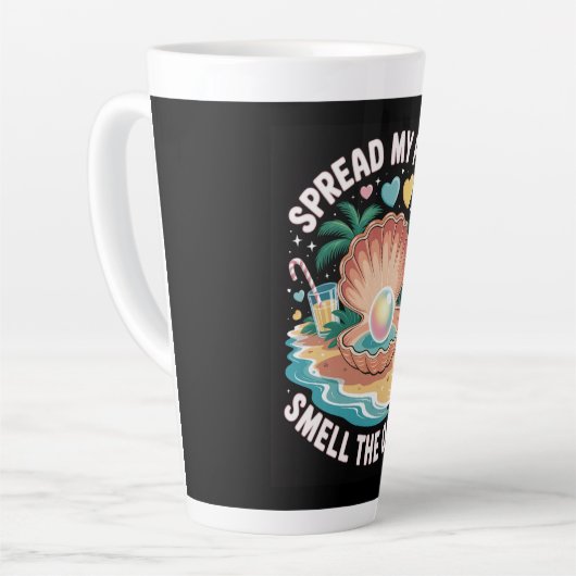 Tasse Latte Tropical Tease  Spread My Flaps, Smell the Ocean  (Angle gauche)