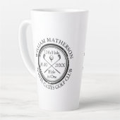 Tasse Latte Trou de golf en un seul classique personnalisé (Angle gauche)