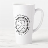 Tasse Latte Trou de golf en un seul classique personnalisé (Droite)