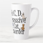 Tasse Latte Trouble de chat obsessionnel (Droite)