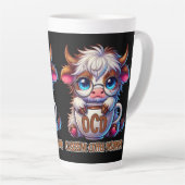 Tasse Latte Trouble de dépendance obsessionnelle au café (Angle droit)
