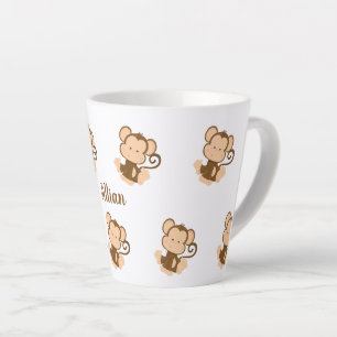Tasse Latte Troupe de singes personnalisée